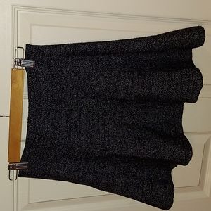 Ann Taylor Loft Tweed Pull-On Flare Skirt XSP